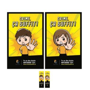Crime ça suffit! (affiche/signet recto verso)